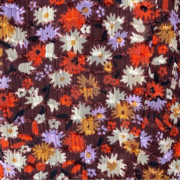 Madewell Long Sleeve Crossover Midi Dress Clipdot Spring Prairie Size medium - Picture 11 of 11